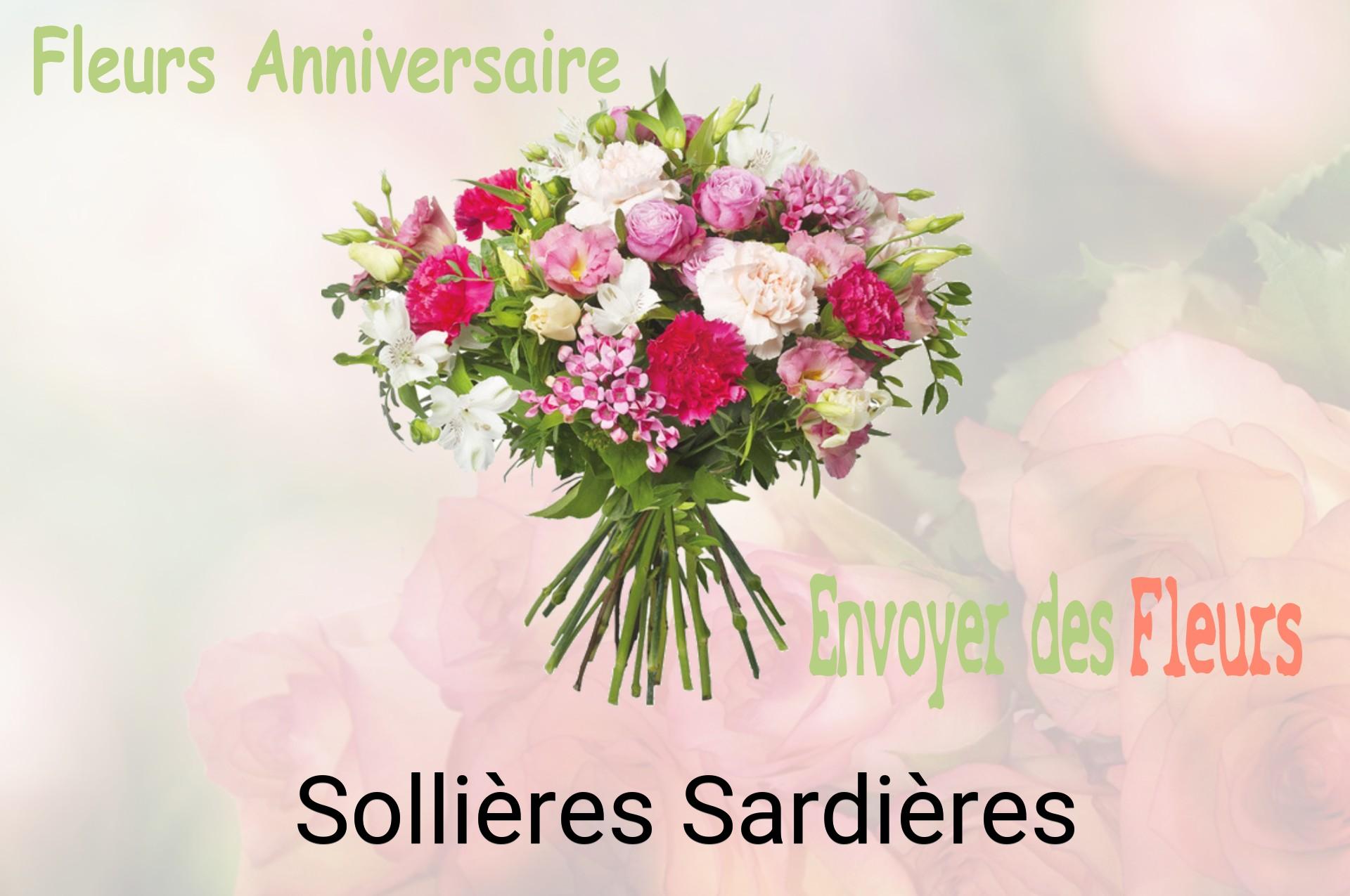 Bouquet de fleurs d’anniversaire livré à Sollières-Sardières