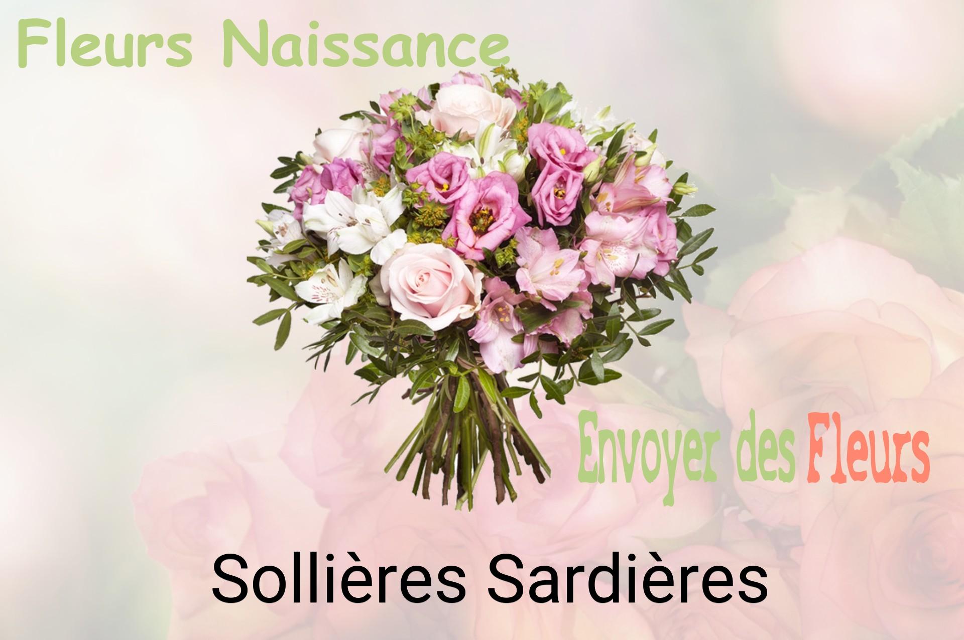 Bouquet de fleurs de naissance livré à Sollières-Sardières